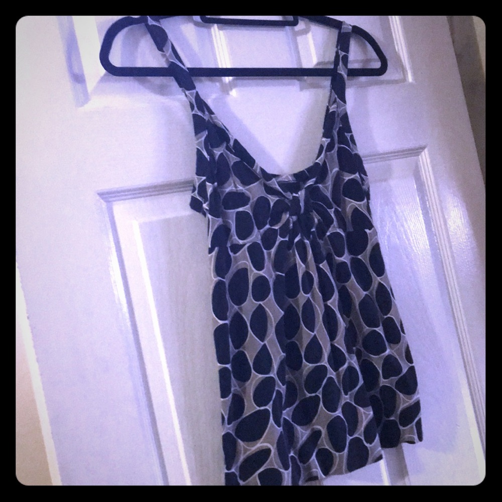 Retro print tank top